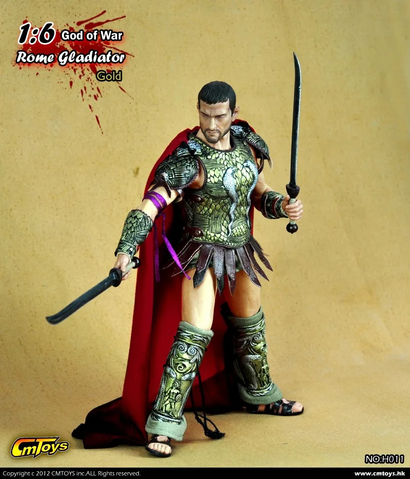 [ESTARTEK] CmToys H011 1/6 римские гладиаторы Spartacus God of War Warlord Edition Золотой Доспехи костюм набор для 1" Фигурка DIY