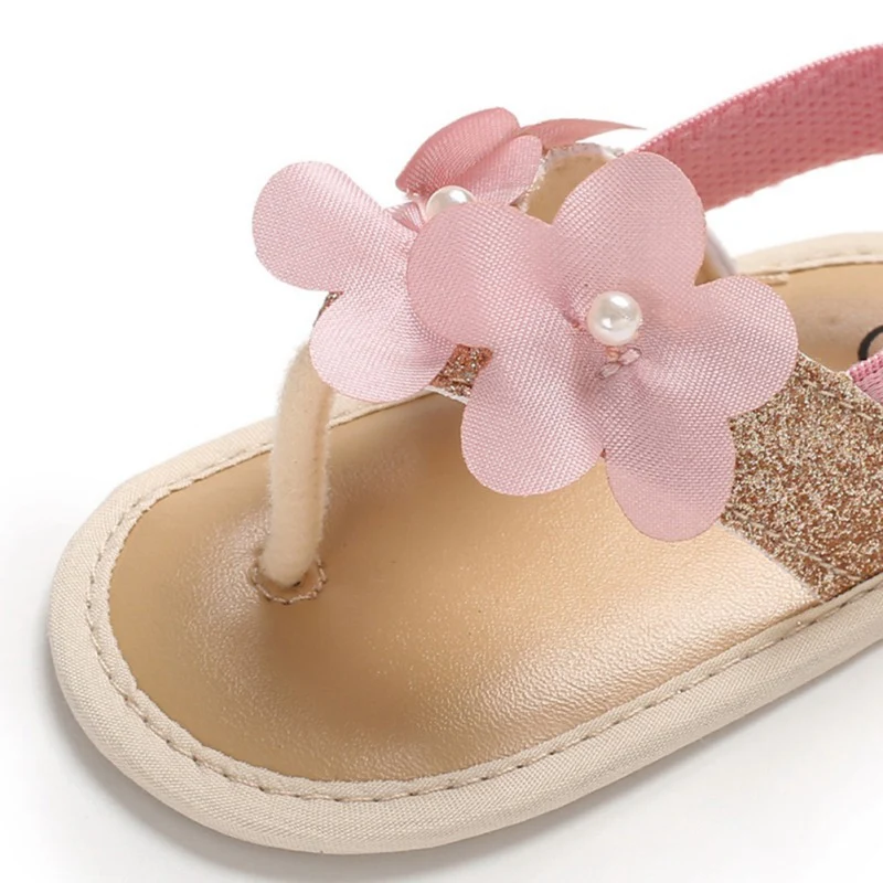 

Floral Princess Sandals Flat Roman Non-Slip Soft Sole Sneakers Newborn Infant Shoes 0-18M 2019 Baby Girls Shoes