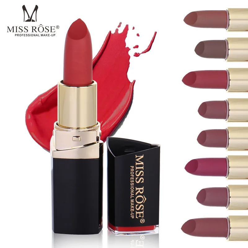 MISS ROSE 18 цветов новая матовая губная помада квадратная трубка стойкая