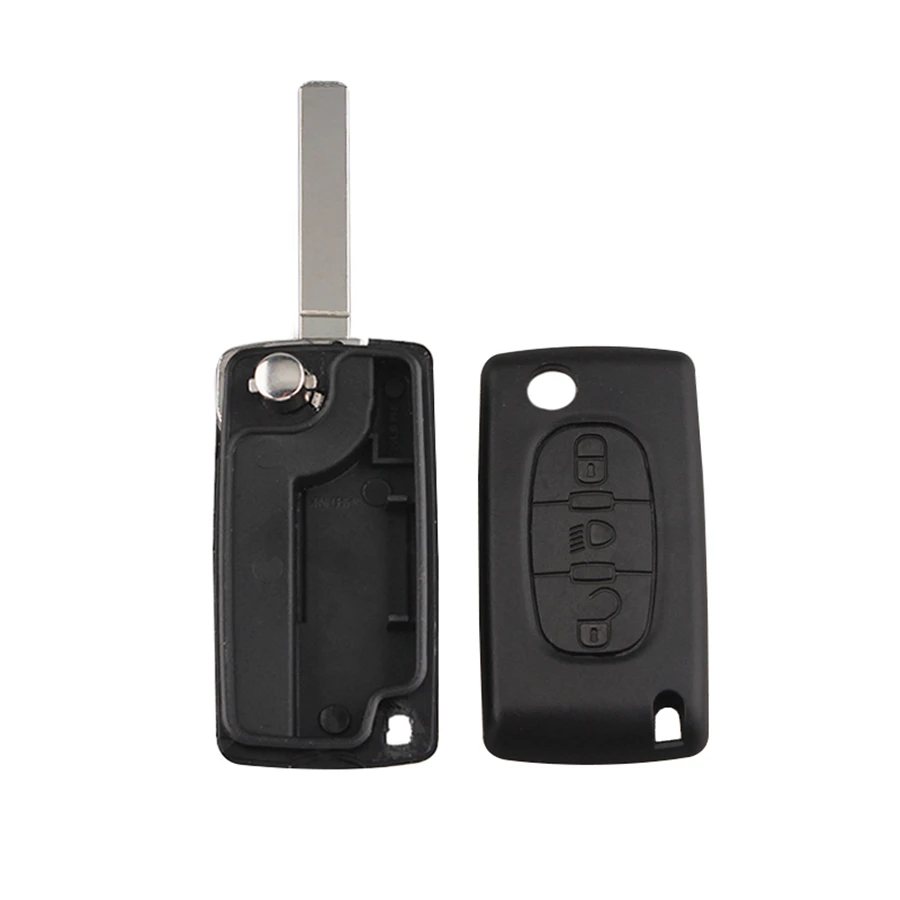 3 кнопки флип ключ чехол для автомобиля Citroen C2 C3 C4 C5 C6 C8 CE0523 держатель батареи VA2