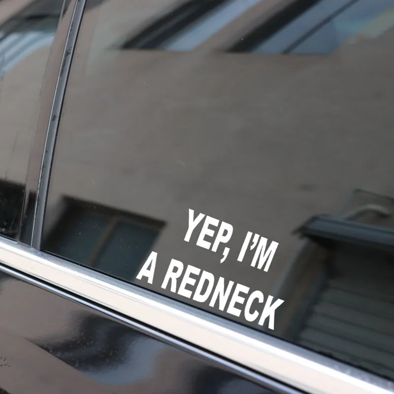 QYPF 15 9 см * 1 Забавный &quotYEP I'M A REDNECK&quot креативный автомобильный Стайлинг наклейка