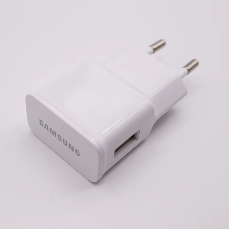 EU Charger Only Быстрое зарядное устройство samsung, ЕС, штекер, USB адаптер питания, 5 В, 2A, зарядный кабель Micro USB, для samsung Galaxy S6 S7 edge note4 5, J3, J5, J7, A7, A5 - Тип штекера: EU Charger Only