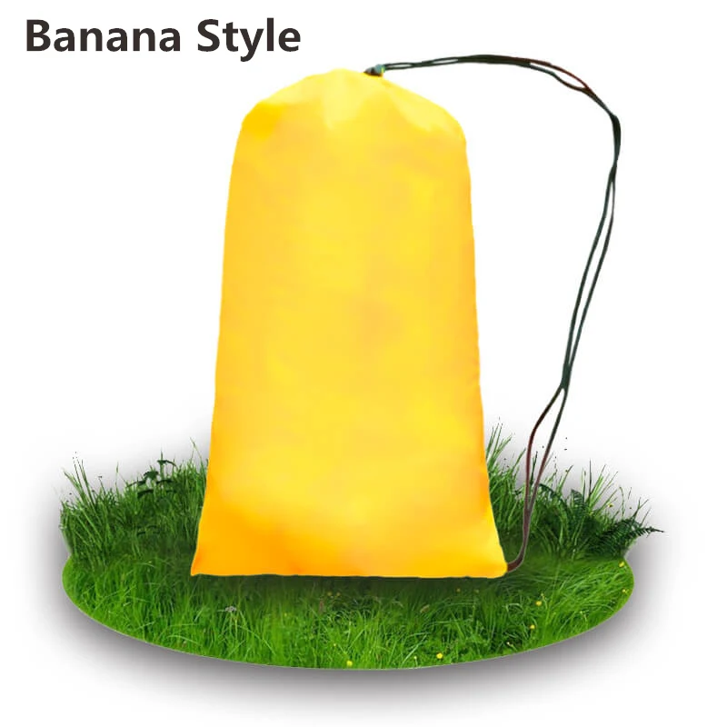 yellow banana 210T Ripstop портативный надувной диван ленивый мешок laybag надувной диван-кровать для внутреннего или наружного надувного шезлонга спальный мешок - Цвет: yellow banana
