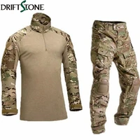 army military uniform camouflage tactical combat suit airsoft war game clothing shirt pants elbow knee pads