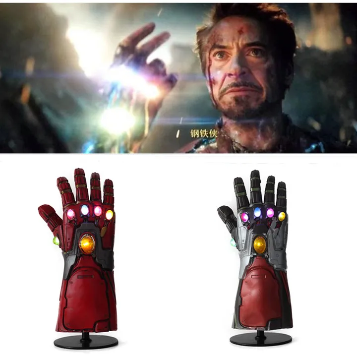 Железный человек Халк Gauntlet светодиодный форма Endgame ПВХ один размер подходит для большинства взрослых Косплей Вечерние