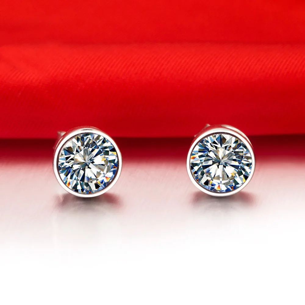 Круглые серьги гвоздики карат/шт. из смолы с искусственным бриллиантом лучшее