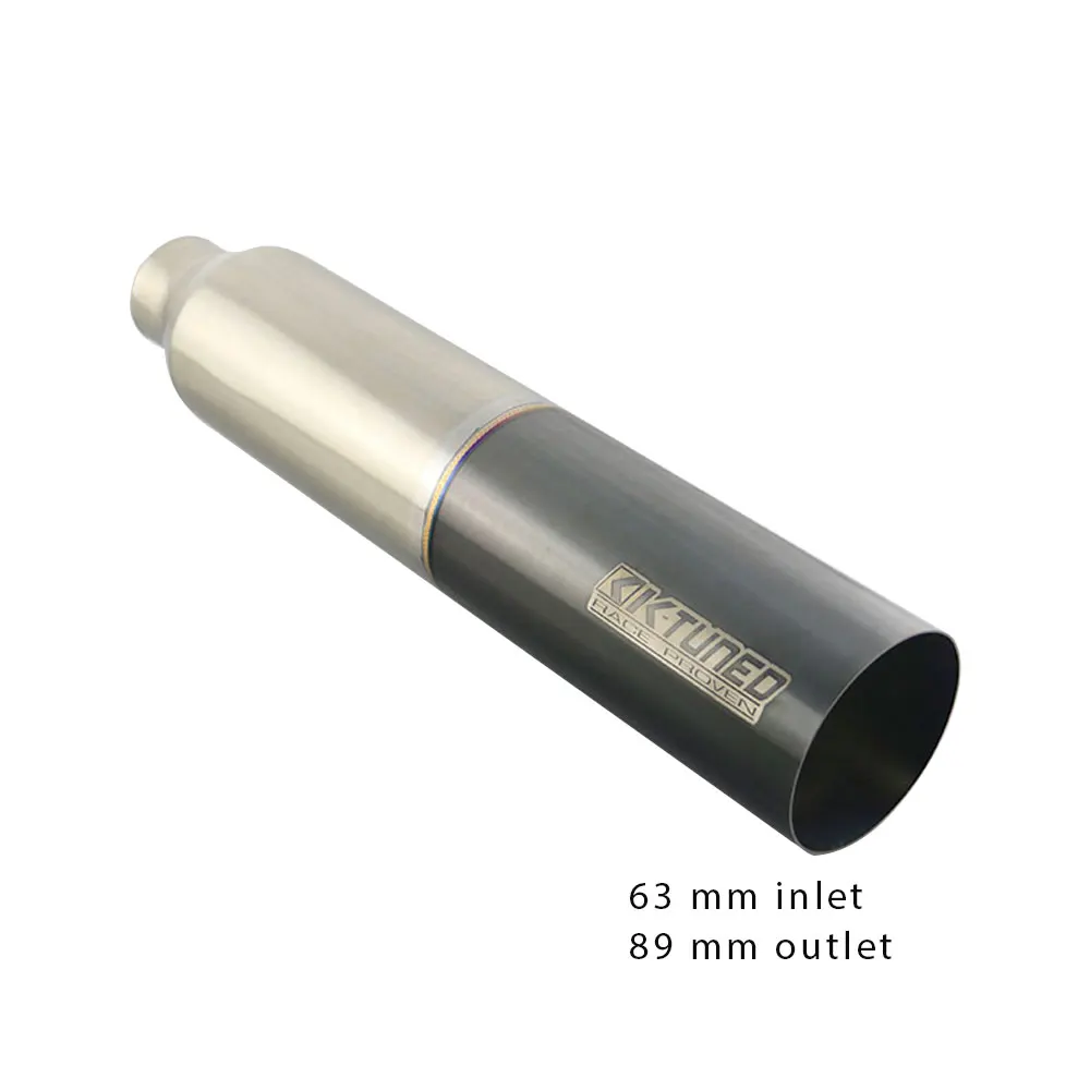 1 шт. модные 2,5 ''в 3,5''/4 ''из выхлопной трубы автомобиля KK-TUNED глушитель для авто трубы толщиной 1 мм сгоревший синий наконечник - Цвет: H1DQ2017e-KT