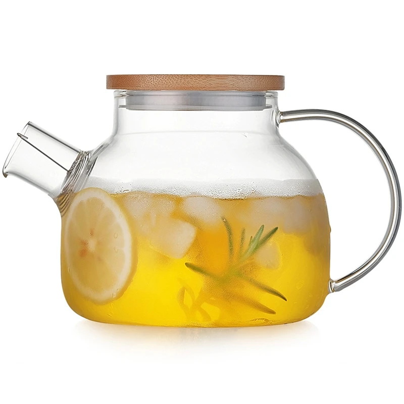 1000ml/1800ml прозрачный Стекло чайник кувшин для воды нагреваемый кунг фу Чай горшок