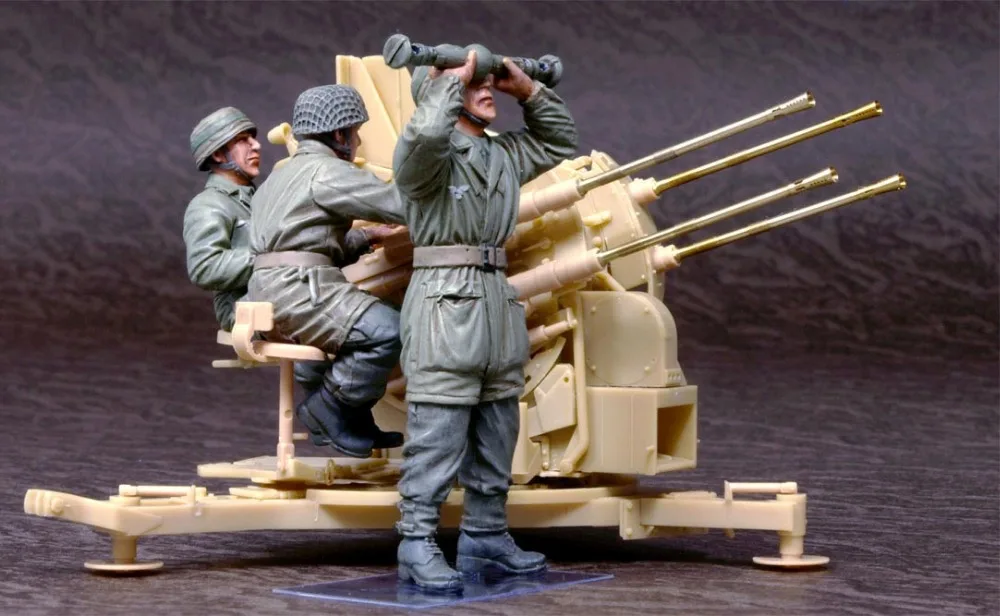 Неокрашенный набор 1/35 парашютные операционные Flak 38 4 фигурки историческая