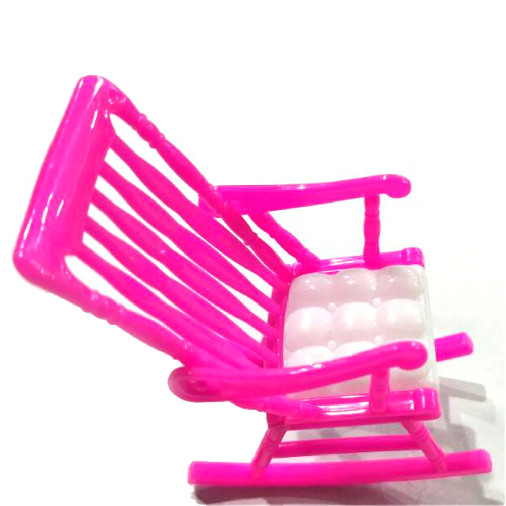 

1pc Miniature Doll Rocking Chair Doll house Play House Accessories Gift Toy For Girl 7.5*4.5*9.5cm