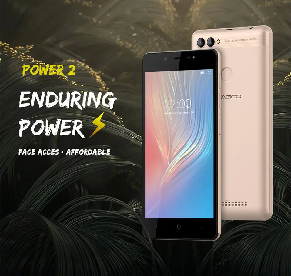 LEAGOO POWER 2 смартфон 5,0 ''HD MT6580A четырехъядерный 2 Гб 16 Гб 3200 мАч двойная задняя камера отпечаток пальца ID сенсорный телефон Android