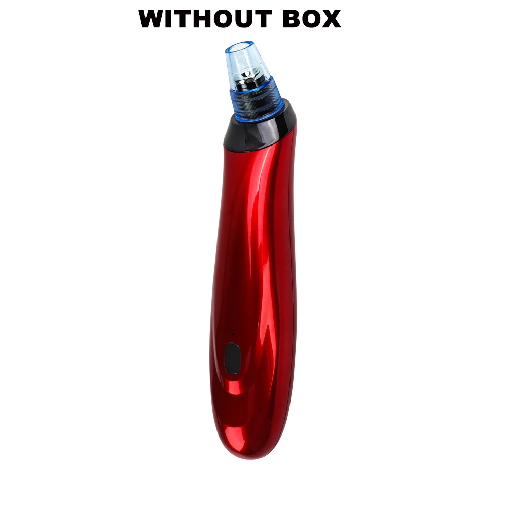RED NO BOX Средство для удаления угрей, ухода за кожей, вакуумное удаление пор, прыщей, вакуумный инструмент для всасывания лица, Алмазная дермабразия, машина для очистки лица - Цвет: RED NO BOX