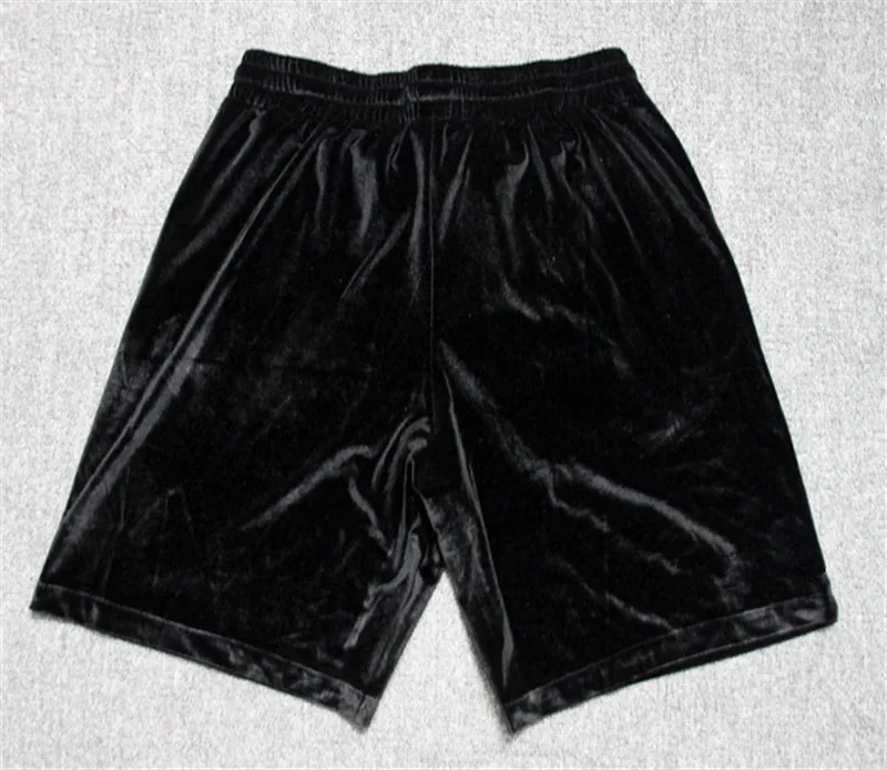 MORUANCLE Мода Марка NEW Fashion Hi Street мужские велюровые шорты Уличная одежда в стиле «хип-хоп», короткие бархатные джоггеры с золотым замком, с эластичной резинкой на талии