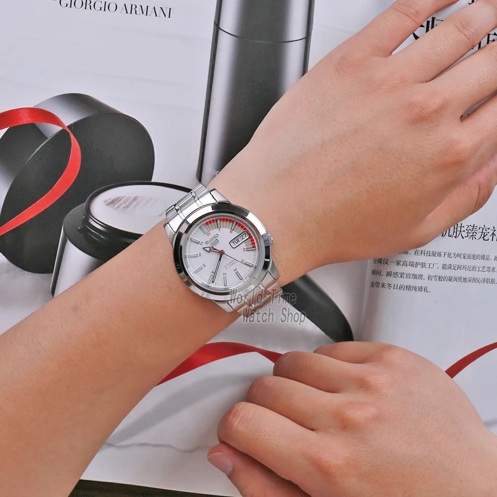Seiko часы для мужчин 5 автоматические Декодер каналов кабельного телевидения