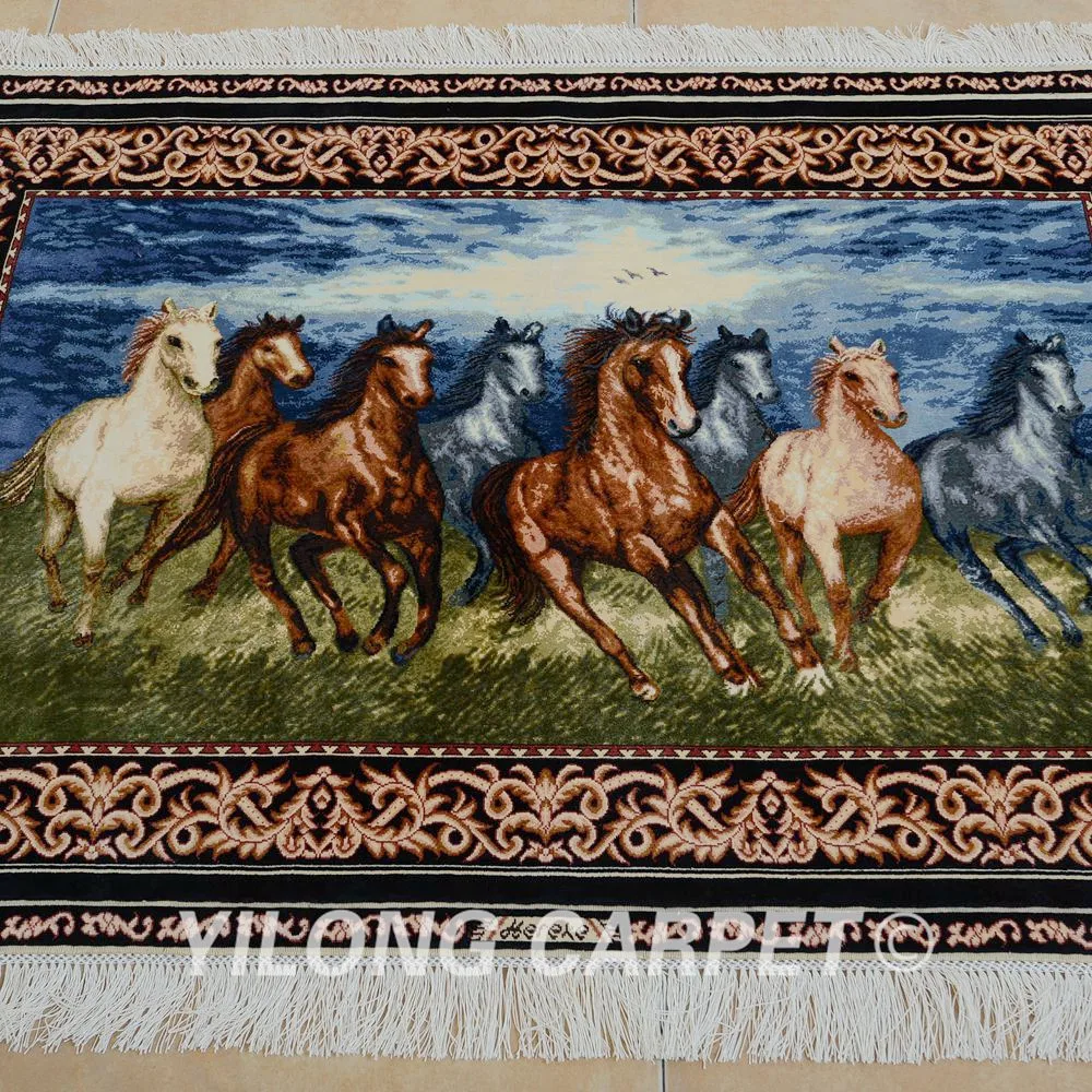 Yilong 3 'x 4' персидский домашний дизайн Гобелен изысканный ручной работы