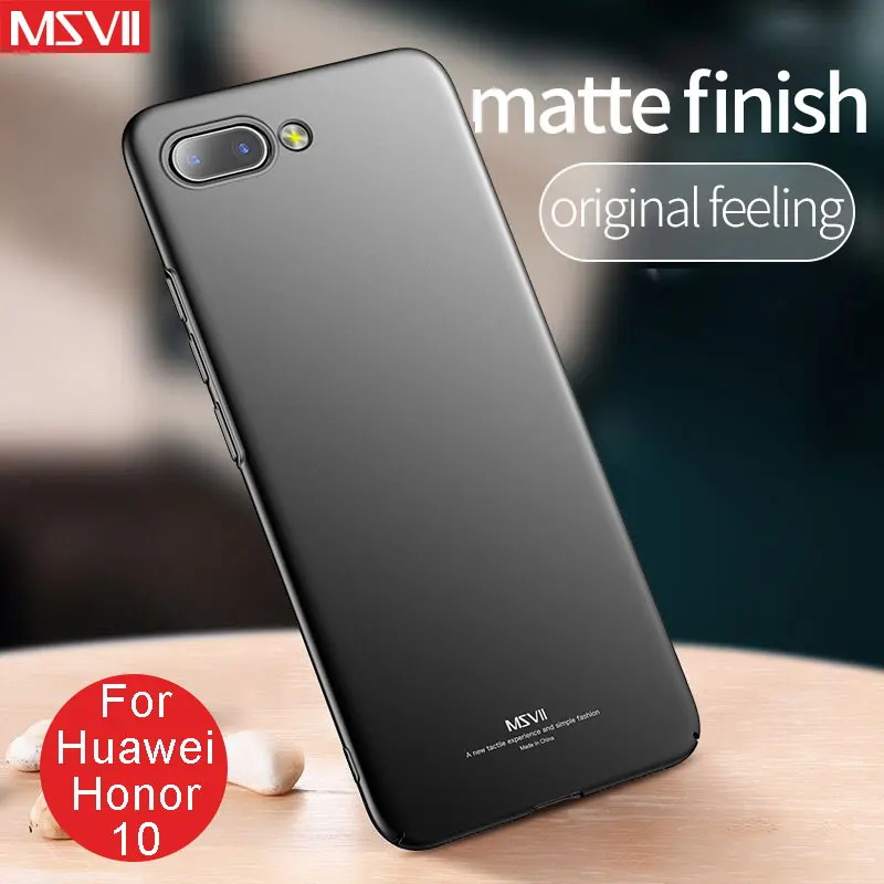 Msvii чехол для Huawei Honor 10 тонкий матовый жесткий из поликарбоната View | Мобильные