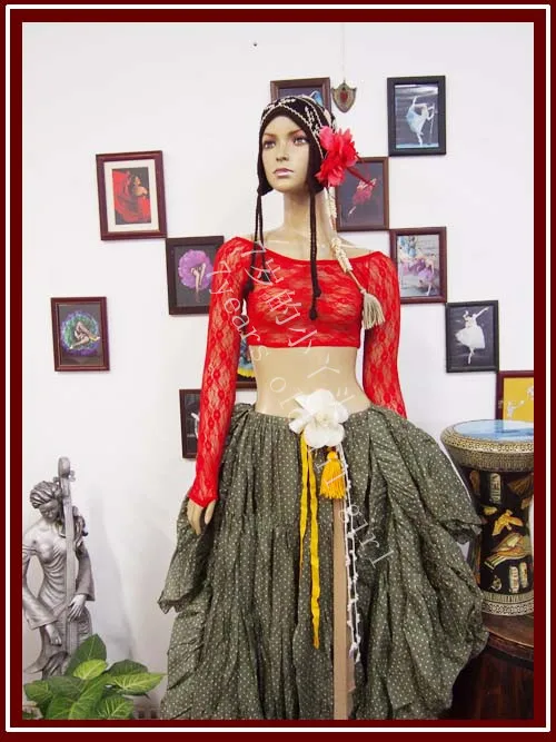 Сексуальная кружевная блузка для танца живота одежда | Тематическая и униформа