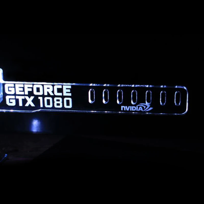 Новый синий для GEFORCE GTX 1080 его светодиодная светящаяся настольная Основная
