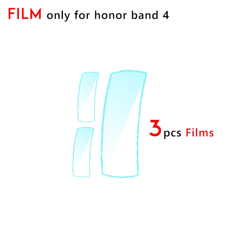 3 шт. пленки только без Huawei Honor Band 4 защита экрана для защитная пленка против