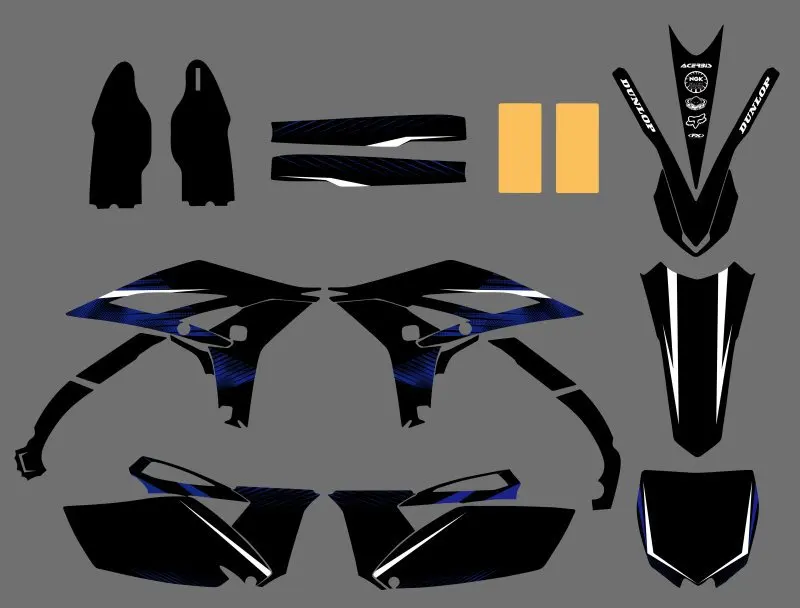 Графические наклейки для мотоцикла Yamaha YZ250F YZF250 2010 2011 2012 2013 YZ 250F YZF 250 новый стиль