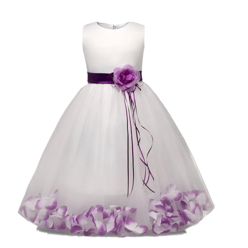 Платье с цветочным узором для девочек цветами/лентами фатиновые платья