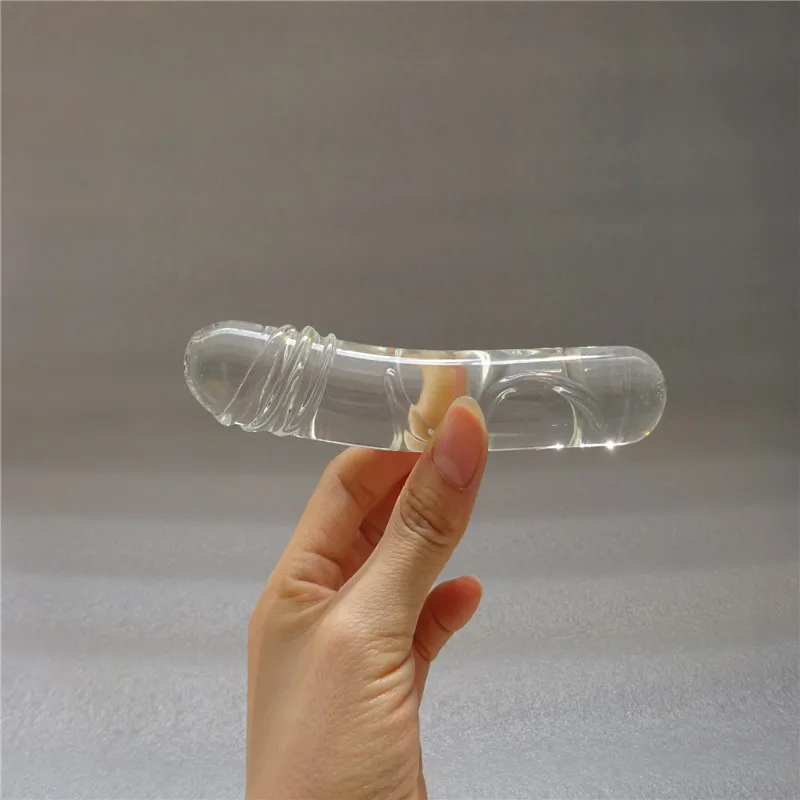 Реалистичный стеклянный секс игрушки для женщин 2020 маленький пенис Кристальный