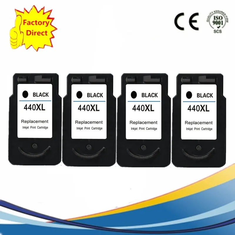 PG-440 PG 440 PG440 CL-441 CL441 CL 441 картриджи с чернилами восстановленные Pixma MX374 MX394 MX434 MX454 MX474 MX514 - Цвет: 4BK