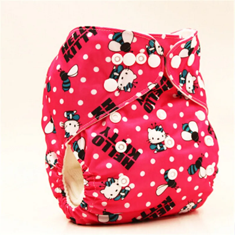 Новые Многоразовые детские тканевые подгузники водонепроницаемые с рисунком