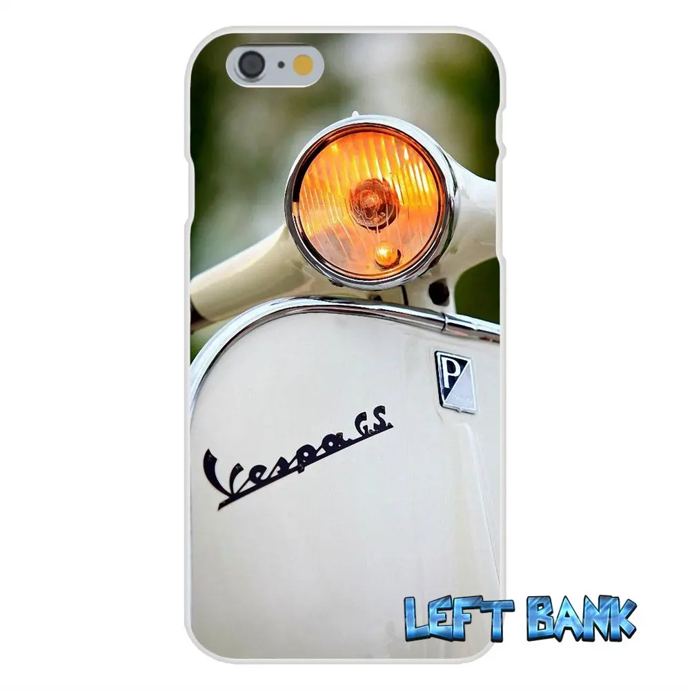 Vespa скутер мотоцикл Мягкий Силиконовый ТПУ Прозрачный чехол для Samsung Galaxy Note 3 4 5 S4 S5