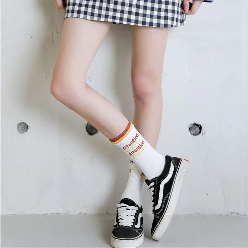 Fashion Garments Cotton Unisex Autumn Sport Socks and Male Crew sock Cartoon Decorative Pattern Daily Mix Color Casual Sock | Мужская