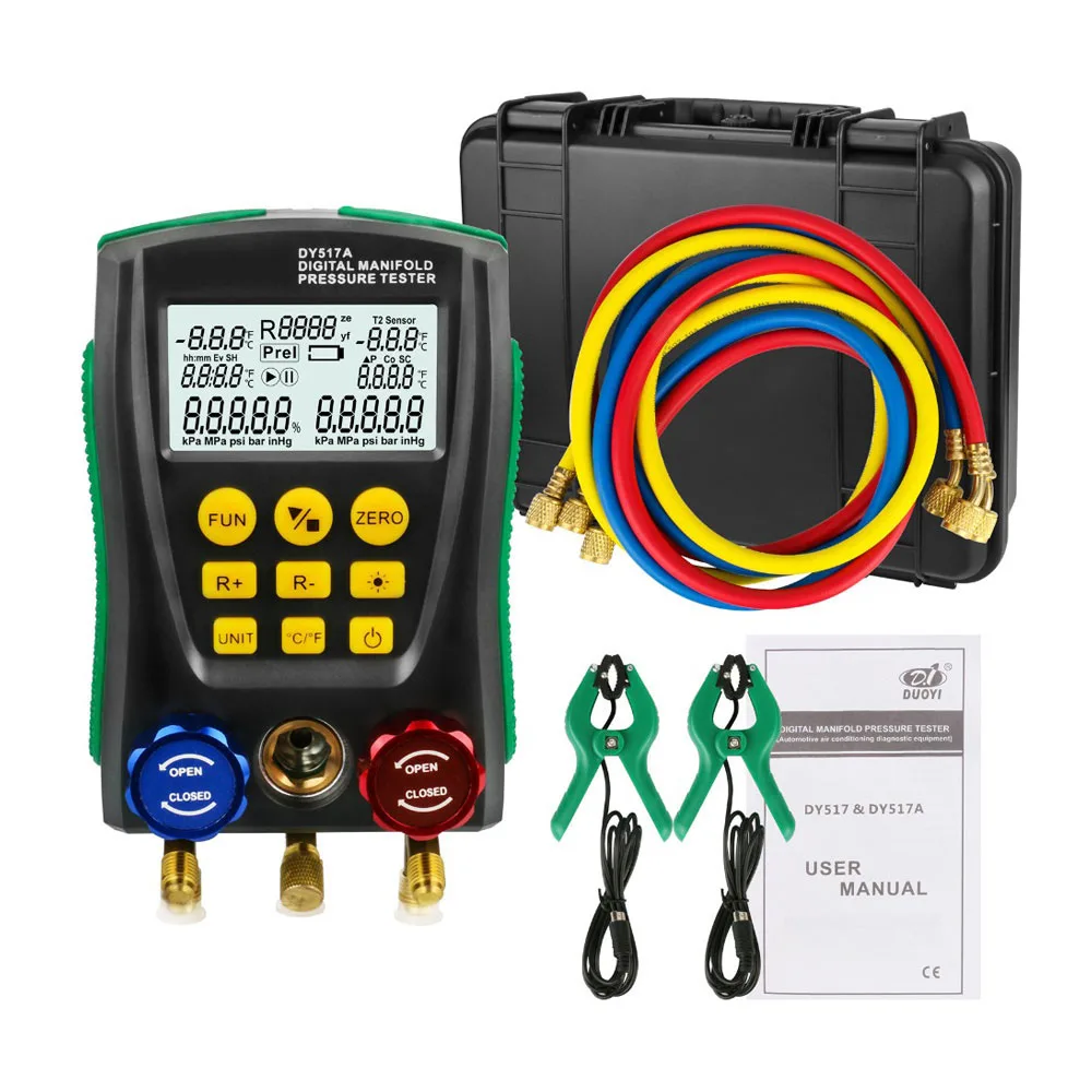 Цифровой манометр вакуумный холодильные инструменты измеритель температуры HVAC