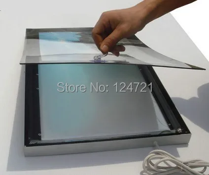 A3 Размер настенное крепление СВЕТОДИОДНЫЙ свет магнит рамка алюминиевый профиль