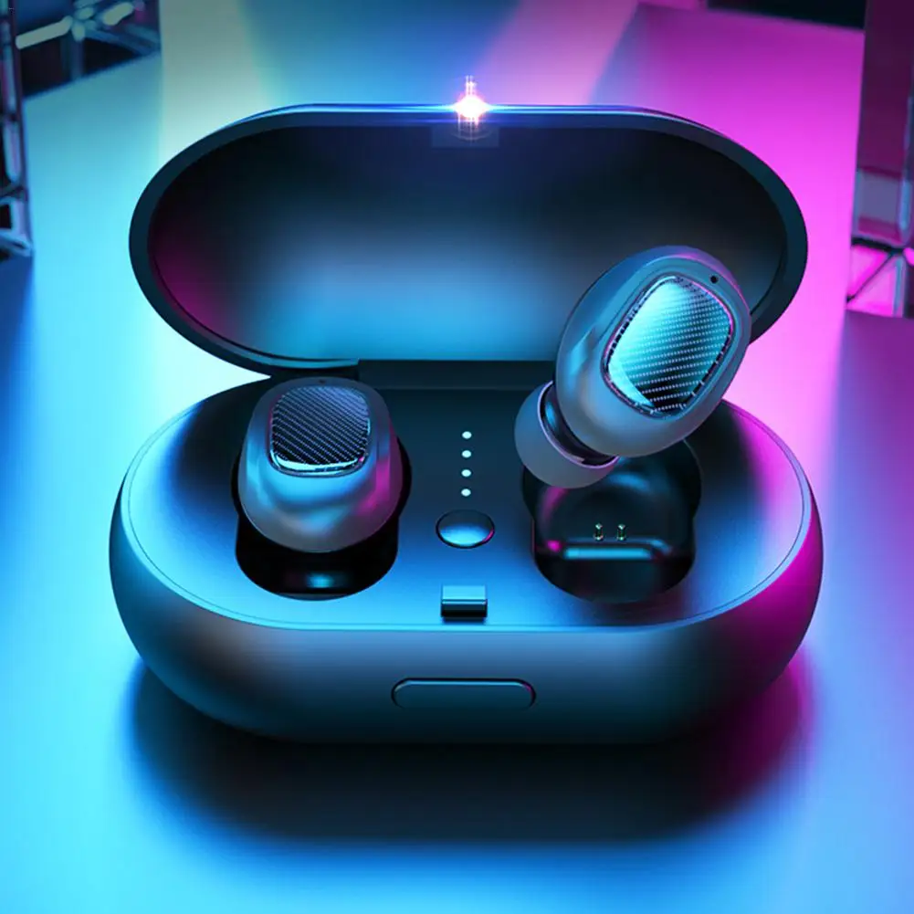 TWS Bluetooth 5,0 IPX4 Водонепроницаемая беспроводная гарнитура в ухо наушники с ультра длинным чехлом для зарядки в режиме ожидания