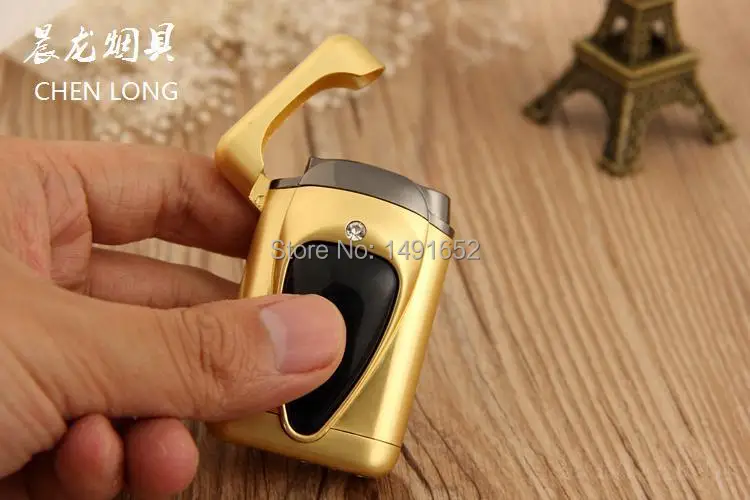 Новинка газовая Электронная зажигалка металлическая с забавными бриллиантами