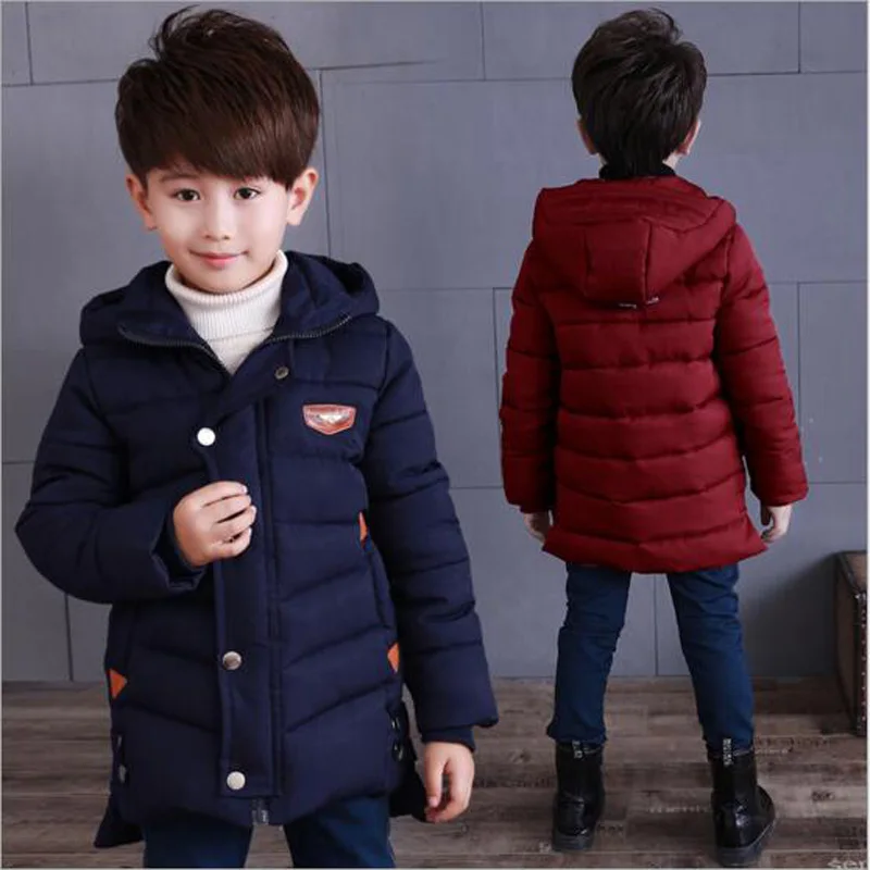 Детская хлопковая куртка с капюшоном повседневная утепленная верхняя одежда для