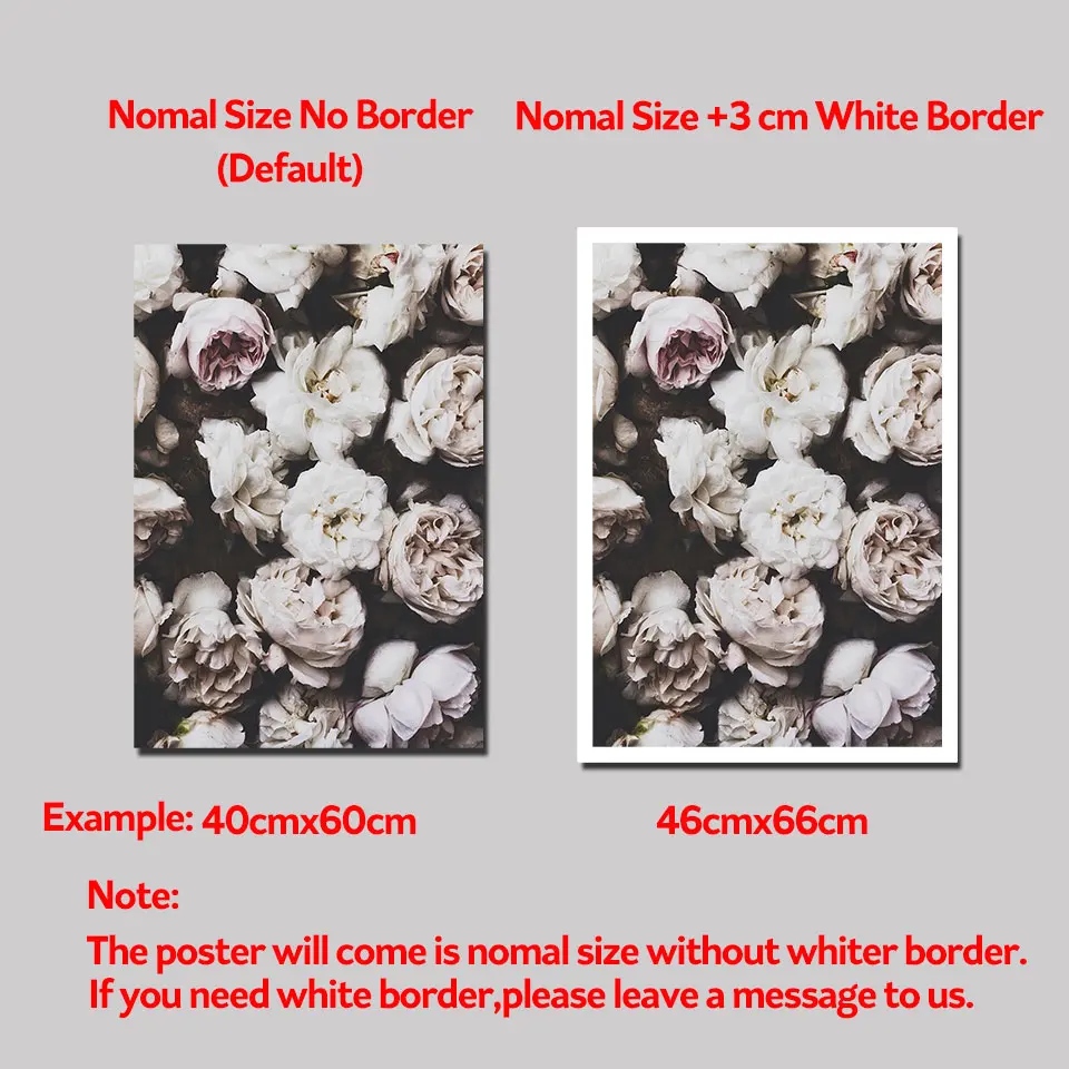 Flower Canvas Painting Art Wall Nordic Blossom Peony Floral Poster and Prints Pictures for Room Modern Home Decoration No Frame | Дом и сад