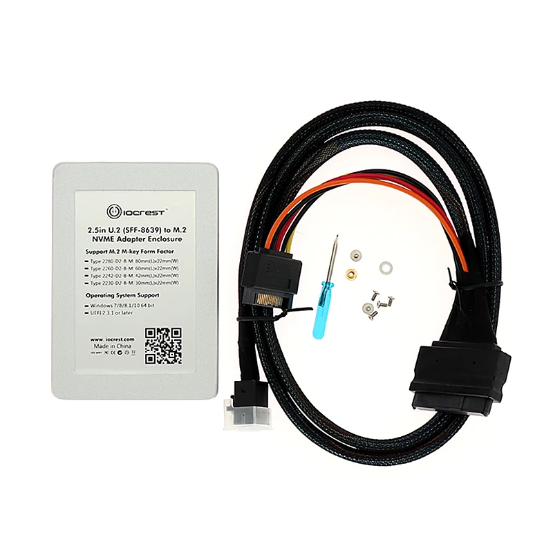 U.2 (SFF 8639) к M.2 NVMe PCI e express I/F SSD адаптер HDD с корпусом|Платы расширения| |