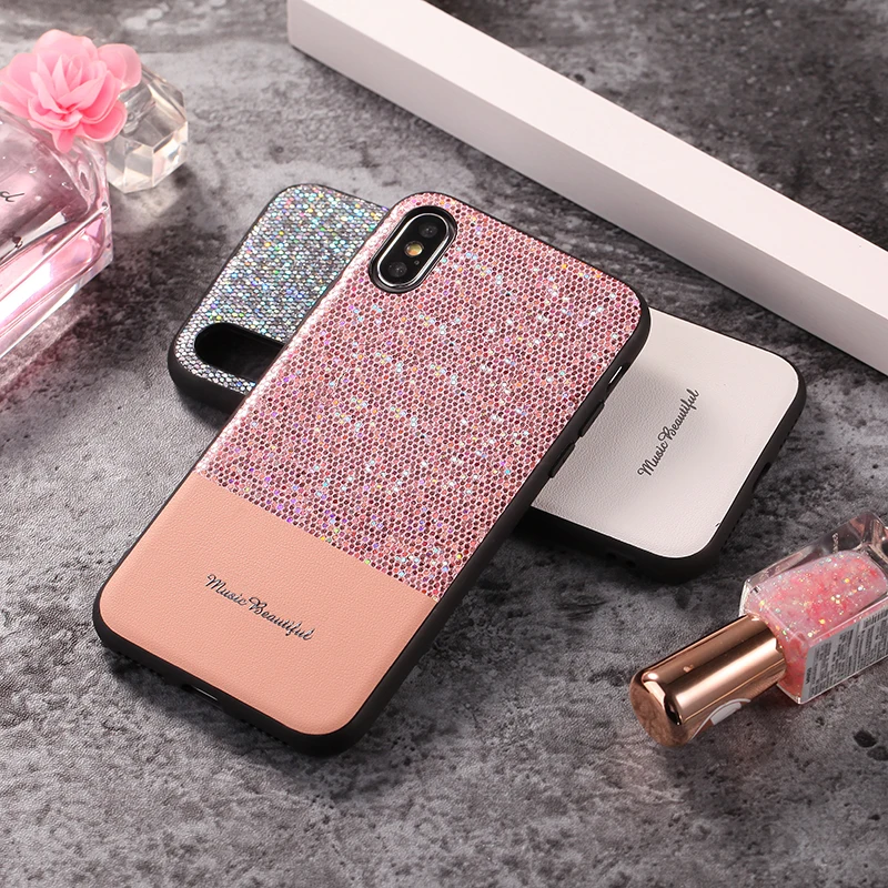 Чехол Starlight с алмазной строчкой для iPhone 6S 6 7 8 Plus Xs Max магнитные автомобильные чехлы