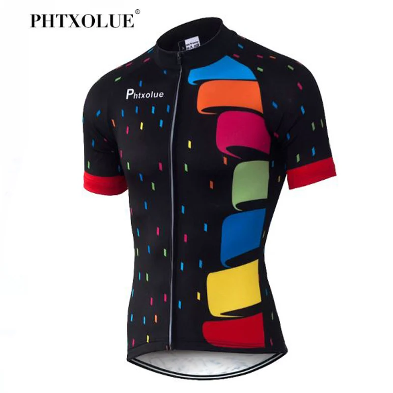 Phtxolue Pro Cycling Clothing Summer 100% Polyester Bicycle Clothes Sportswear MTB Bike Maillot Ciclismo Jersey | Спорт и