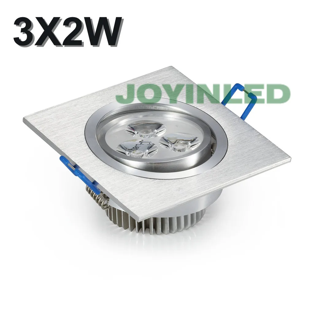 Светодиодный точечный светильник высокой мощности 3 Вт 6 9 3*2 3*3 85 220 В встраиваемый