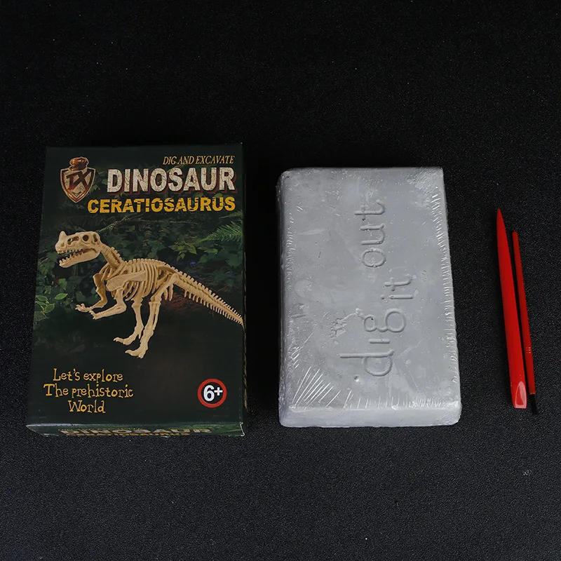 Динозавр игрушки научная образовательная копать набор динозавр Fossil раскопки