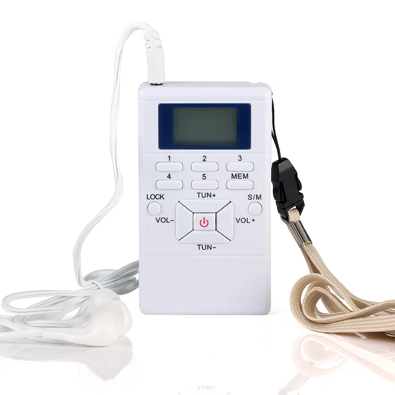 Цифровой FM радиоприемник с дисплеем двухканальный однодиапазонный музыкальный