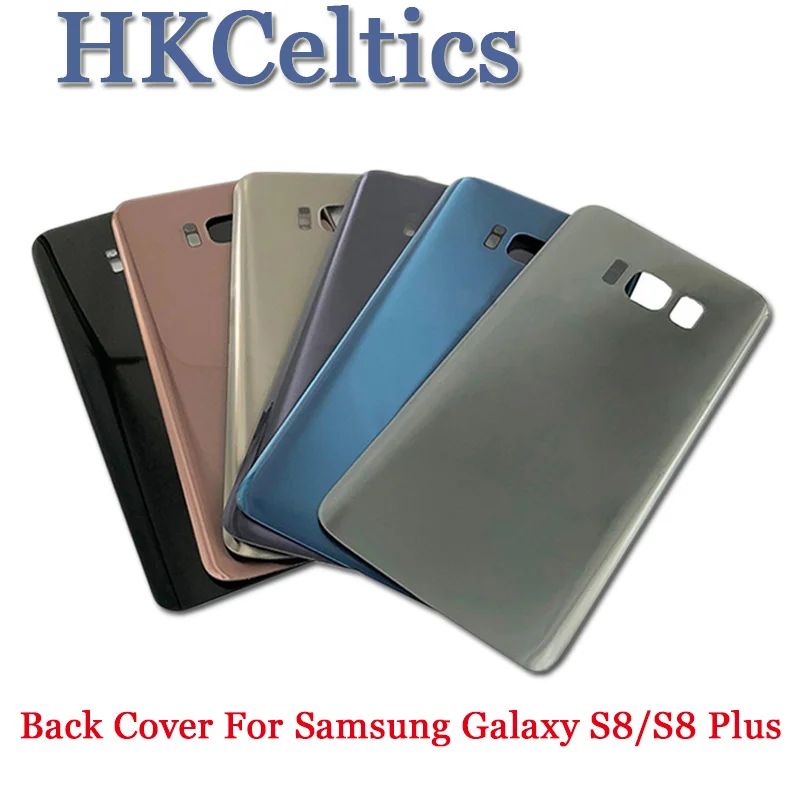 Крышка батареи Дверь для Samsung S8 G950F Задняя стеклянная крышка Корпус Plus + G955F задняя