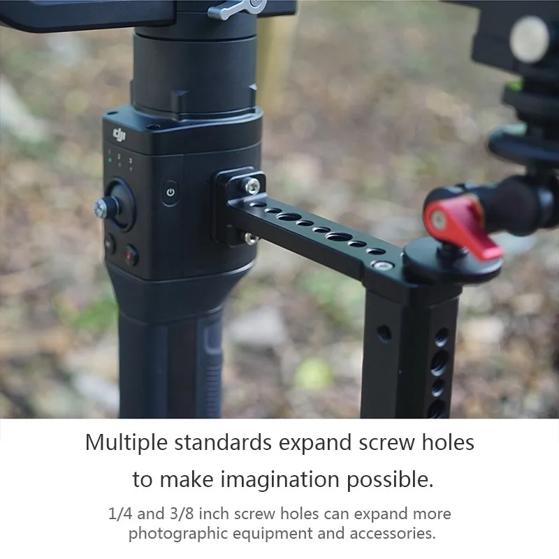 Ручной 3 осевой шарнирный стабилизатор с двойной ручкой держатель удлинителя для