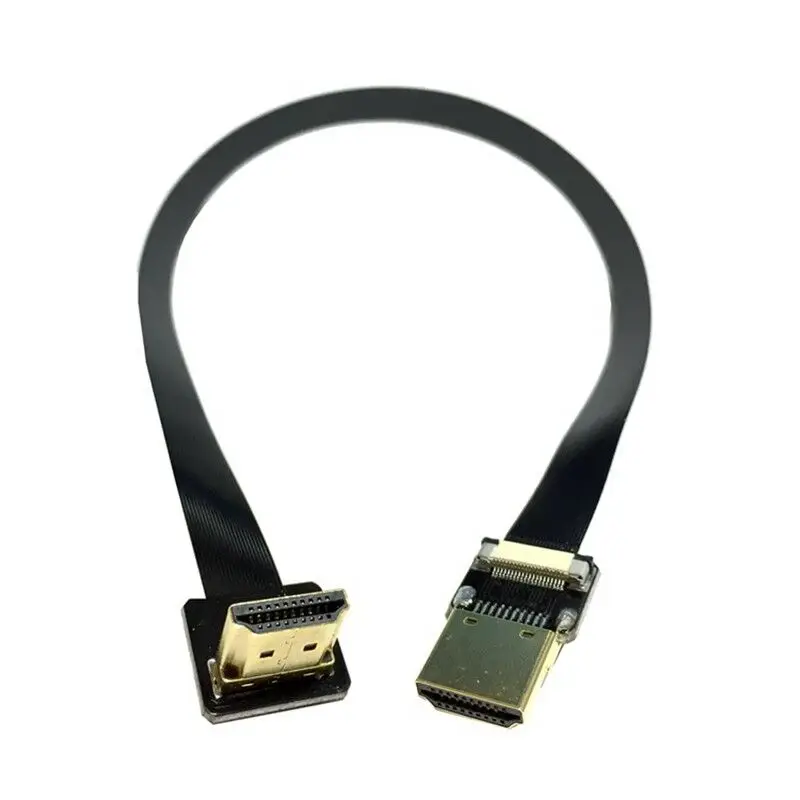 FPV HDMI type A Male Up Angle to HDTV FPC плоский кабель Мультикоптер антенна|Кабели HDMI| |