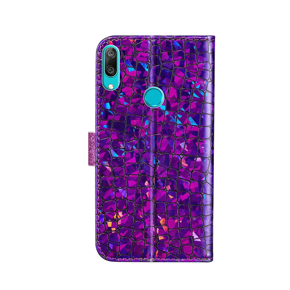 Роскошные Стразы, бриллиантовая застежка, чехол-книжка для huawei P Smart Honor 10 Lite, откидной Чехол, змеиная кожа, текстура