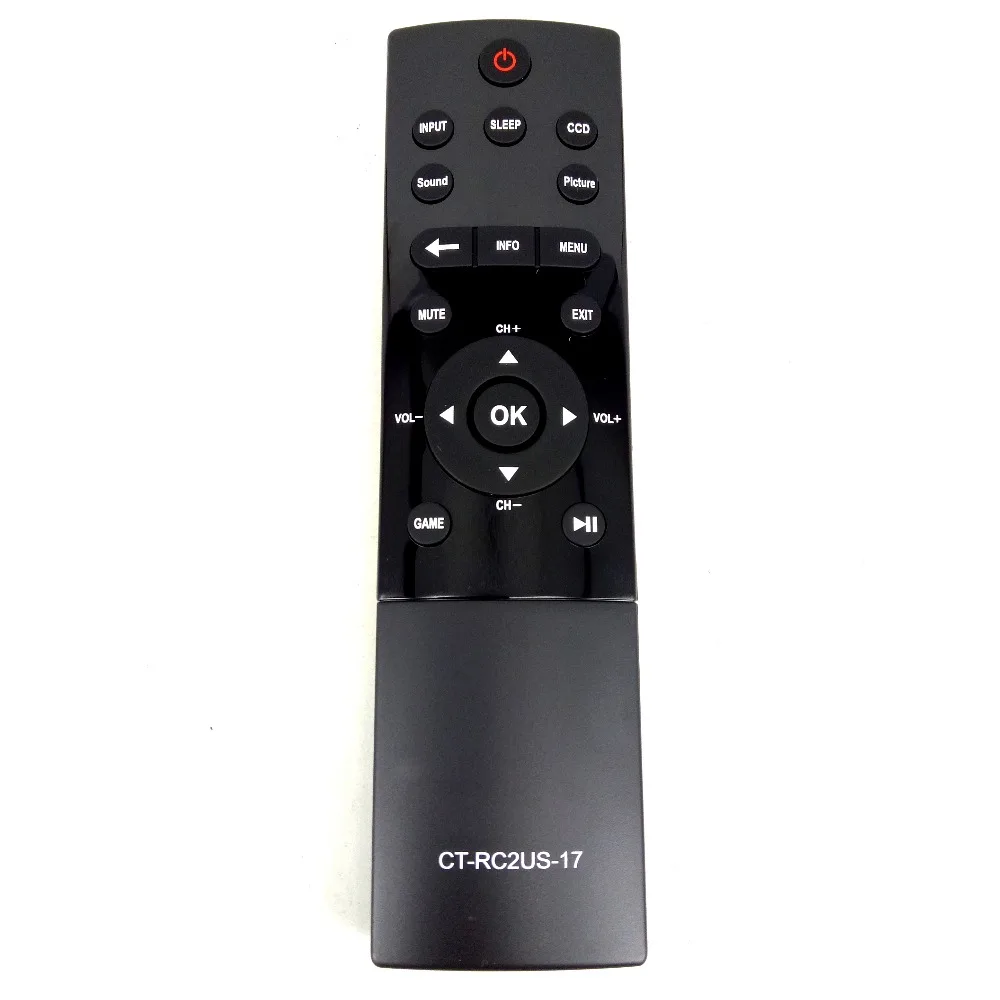 Новый оригинальный CT RC2US 17 пульт дистанционного управления для TOSHIBA TV 55L621U 49L621U
