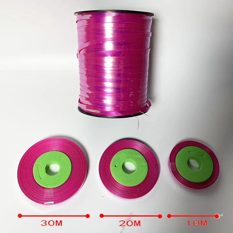 Ynaayu 10 м 20 м 30 м DIY ленты для воздушных шаров Подарочная сумка лента для торта красочные аксессуары Принадлежности для дня рождения Свадебная вечеринка украшения