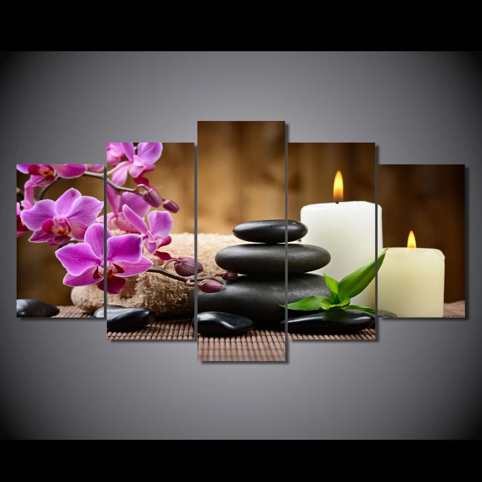 HD Printed Phalaenopsis pink candle Painting Canvas Print room decor print poster picture canvas Free shipping/aa-0005 | Дом и сад