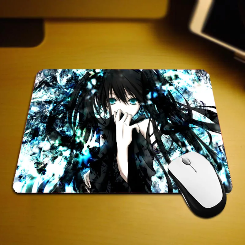Mairuige Black Rock Shooter маленький Размеры коврик для мышки с аниме девочек классные